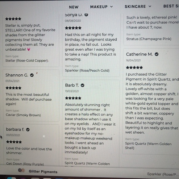 BODYOGRAPHY High Shine Glitter Shadow in COMET - Picture 11 of 12